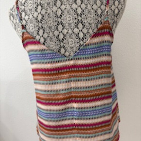 Multi-Colored Patterned Flowy Tank Top, Size XS/S - Picture 5 of 5